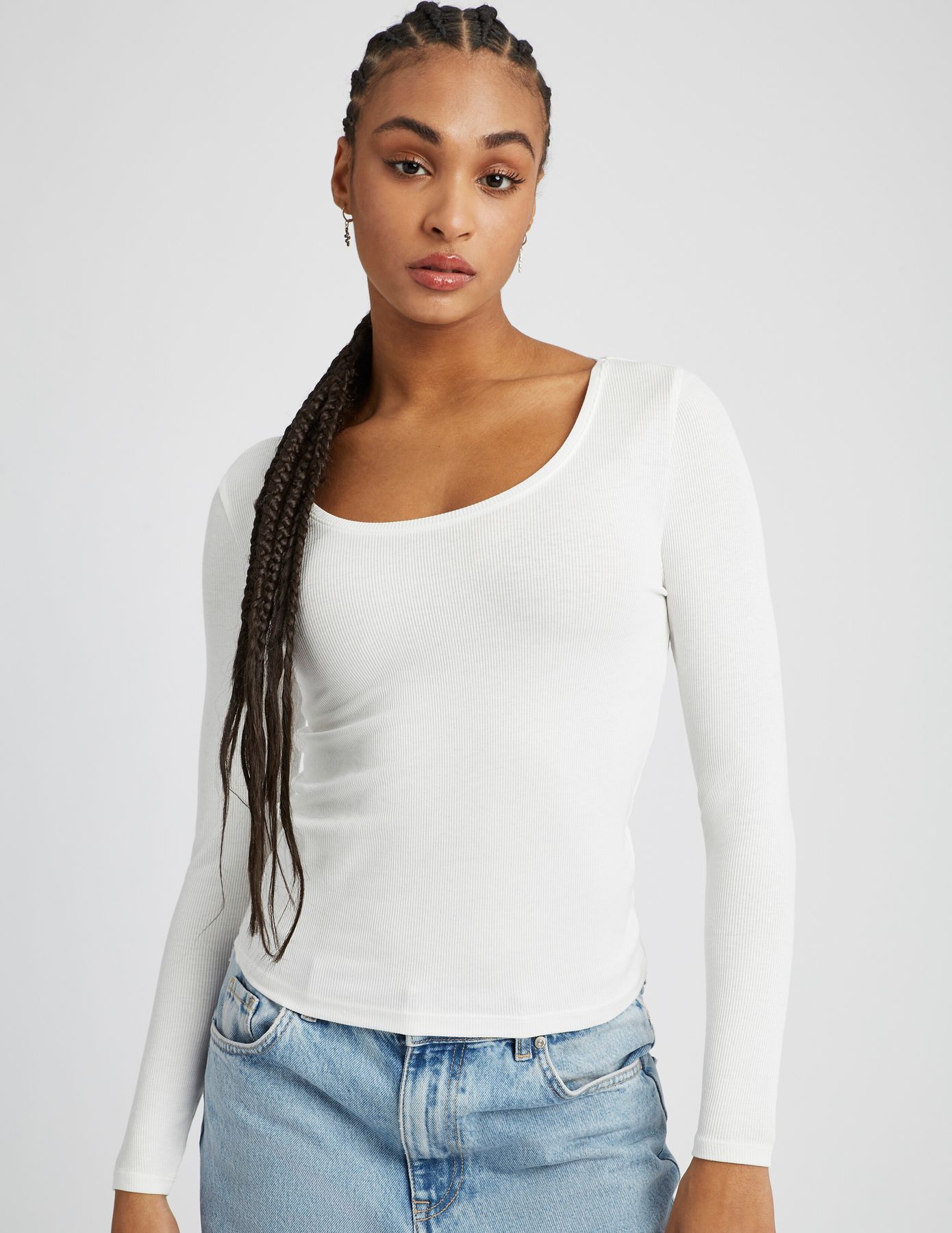 T-shirt fin manches longues