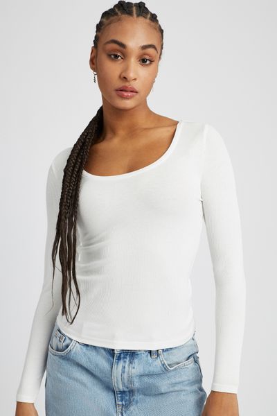 T-shirt fin manches longues