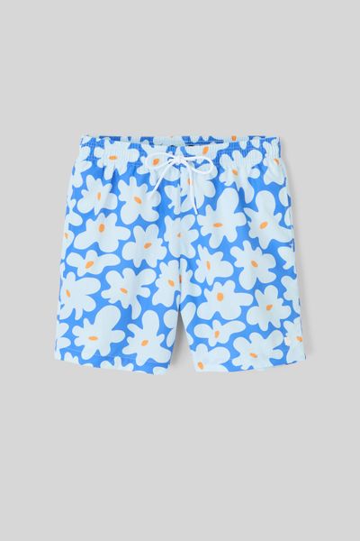 Short de bain AOP fleurs