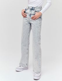 Jean straight taille haute