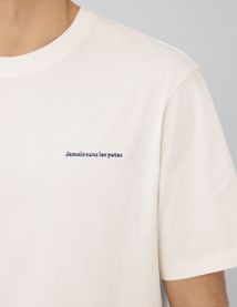 T-shirt broderie poitrine