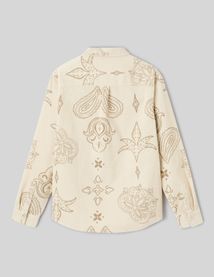 Chemise imprim&eacute;e en velours