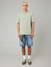 T-shirt garment dye imprimé
