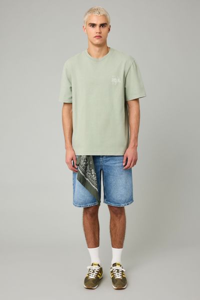 T-shirt garment dye imprimé