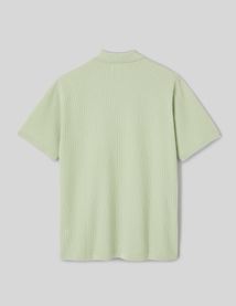 Polo maille c&ocirc;tel&eacute;e