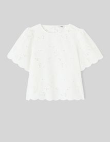 Blouse en broderie anglaise