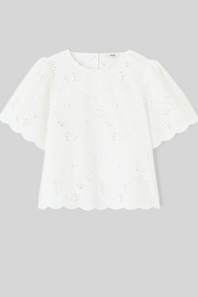 Blouse en broderie anglaise