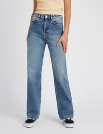 Jean straight taille haute