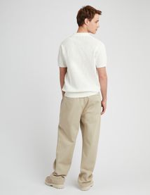 Polo maille ajourée