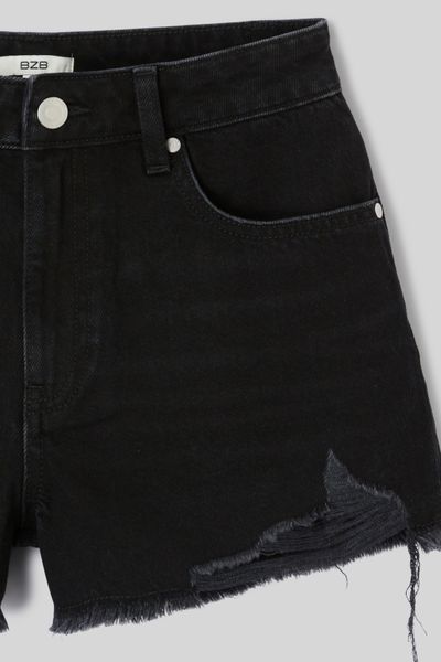 Short en Denim Raw cut
