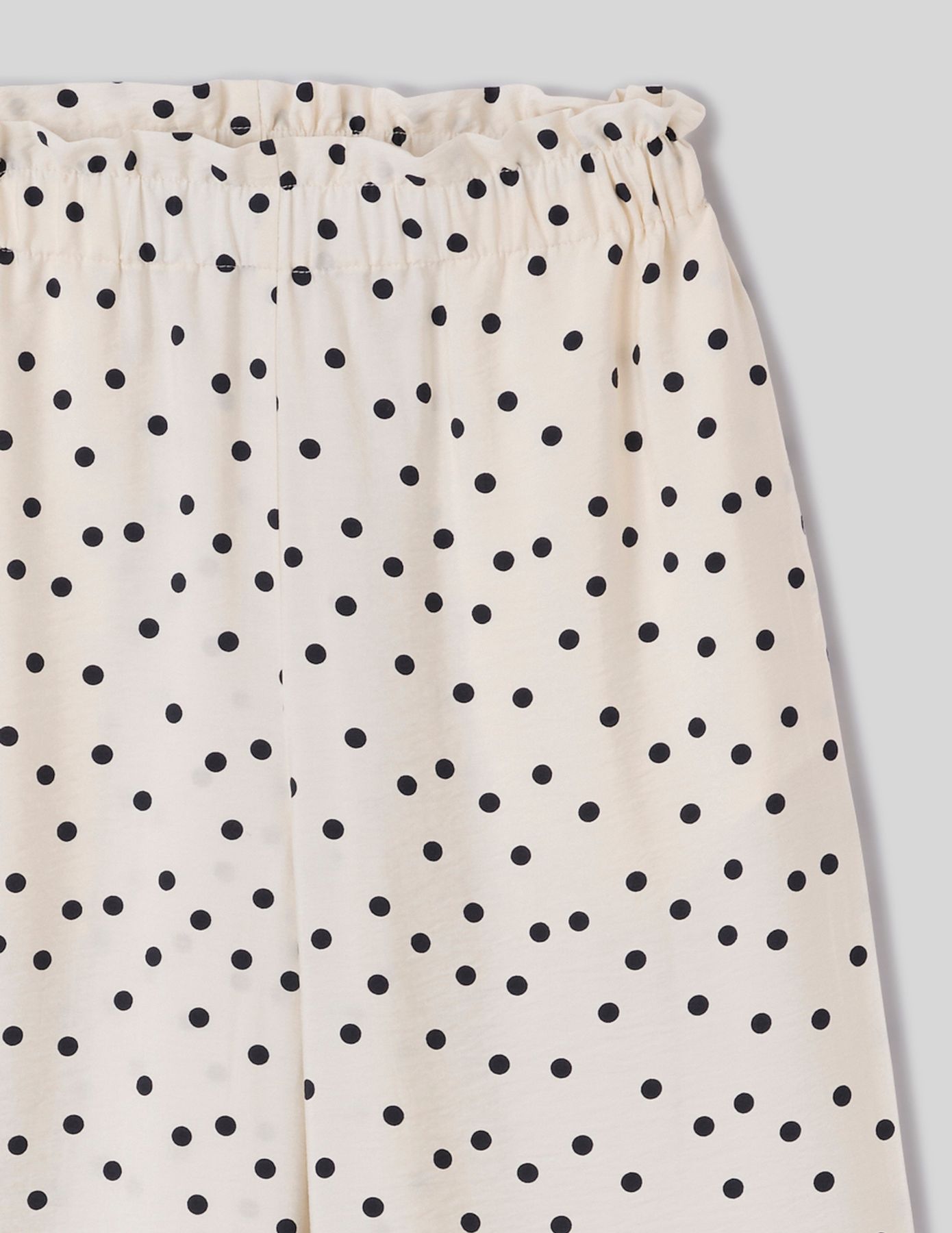 Pantalon fluide &agrave; pois