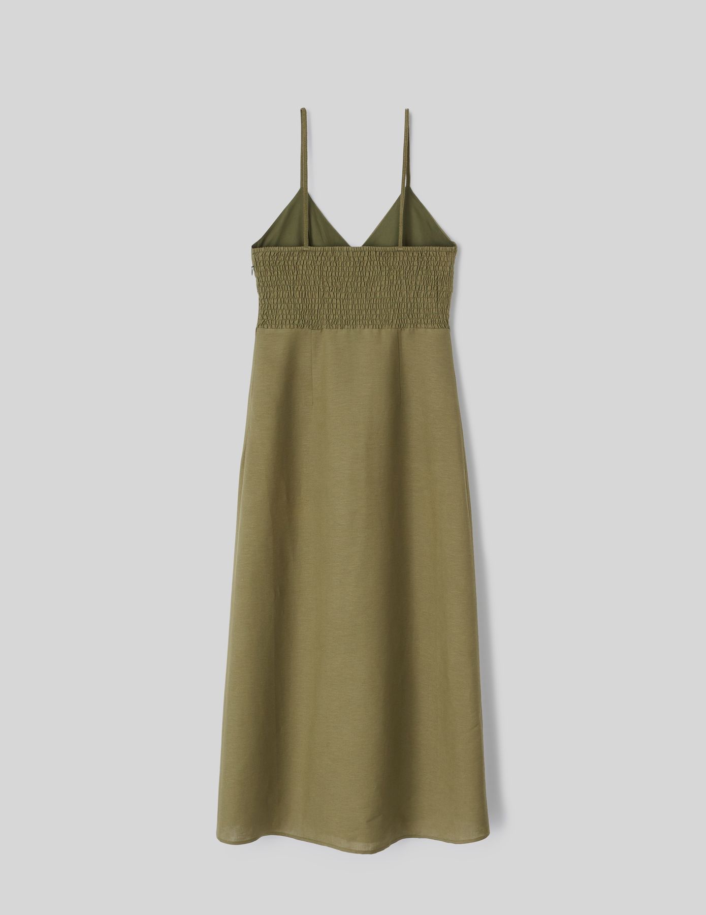 Robe longue unie en lin