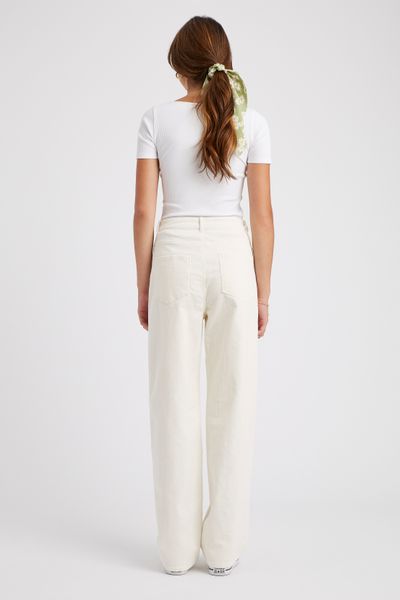 Pantalon straight velours