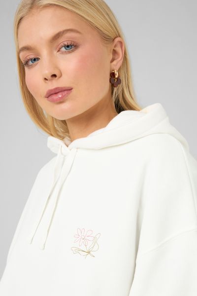 Sweat &agrave; capuche imprim&eacute; devant / dos