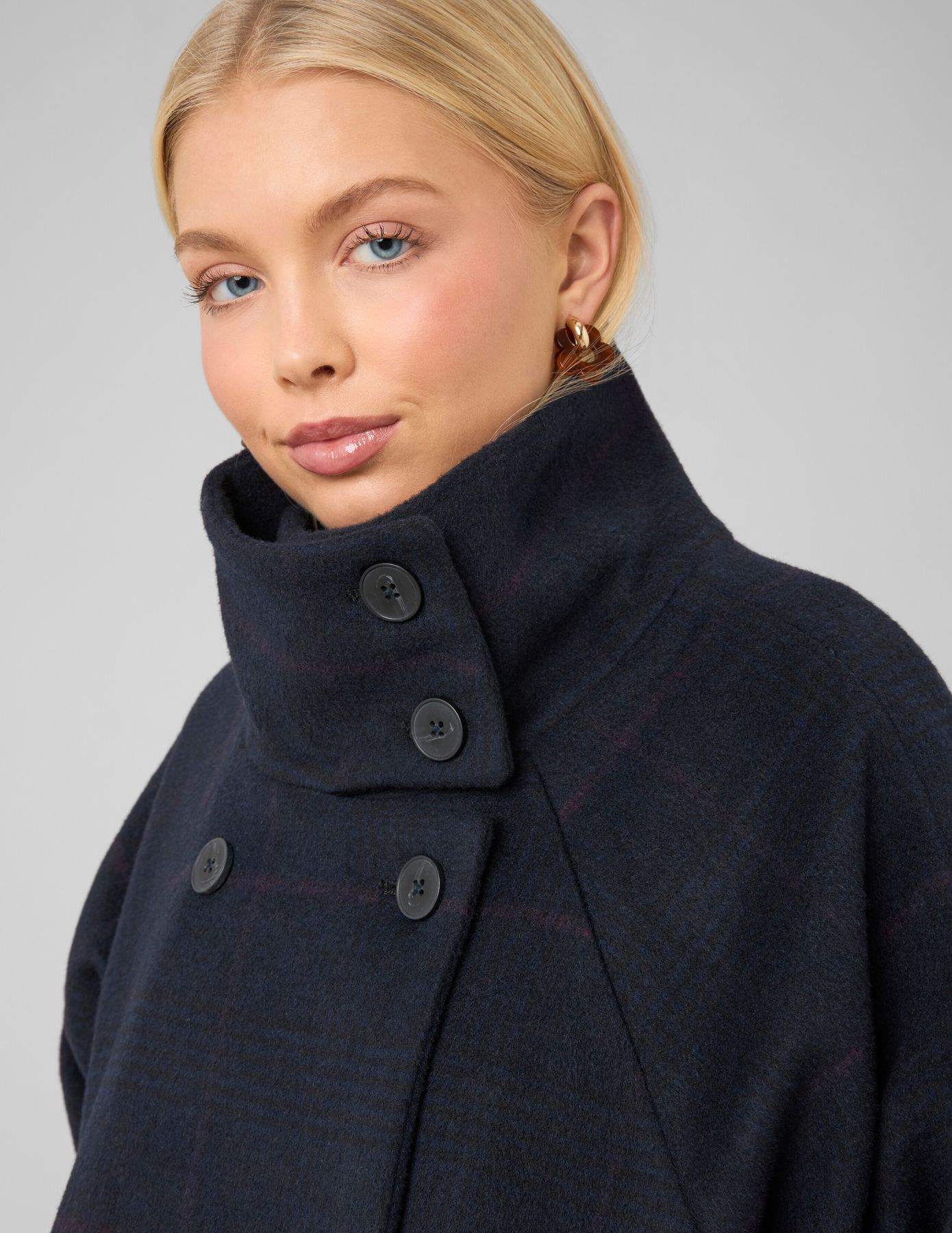 Manteau &agrave; carreaux