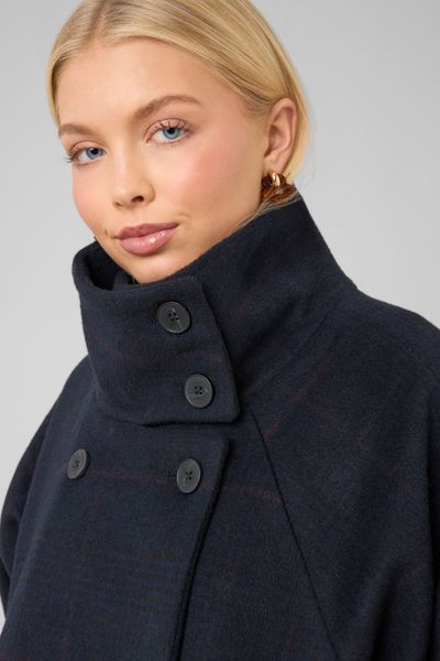 Manteau &agrave; carreaux