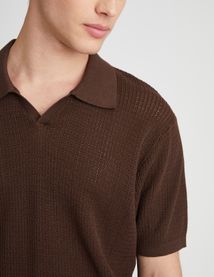 Polo maille ajourée