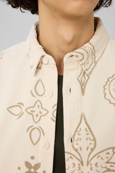 Chemise imprim&eacute;e en velours