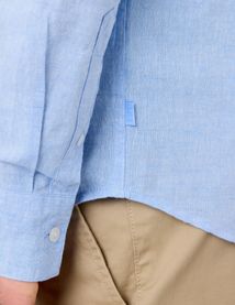 Chemise coton lin unie