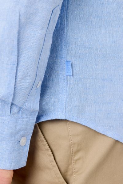 Chemise coton lin unie