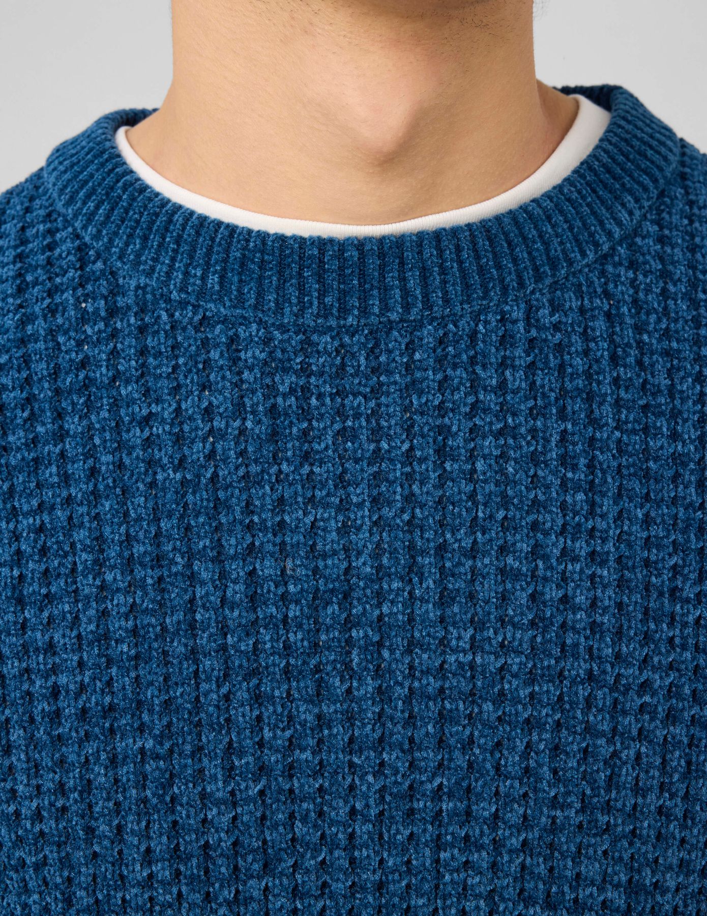 Pull maille chenille