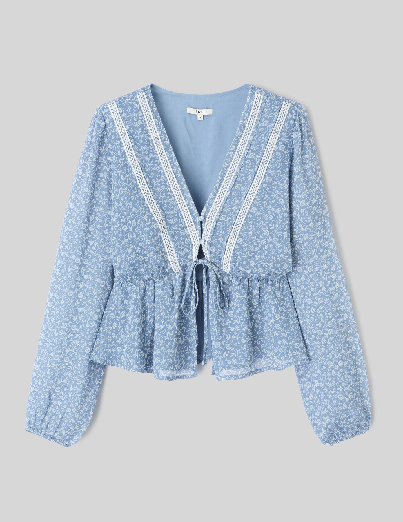 Blouse en voile imprimée