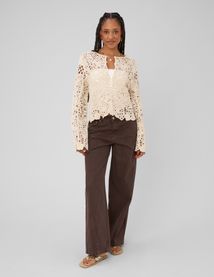 Veste crochet ajour&eacute;
