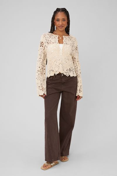 Veste crochet ajour&eacute;
