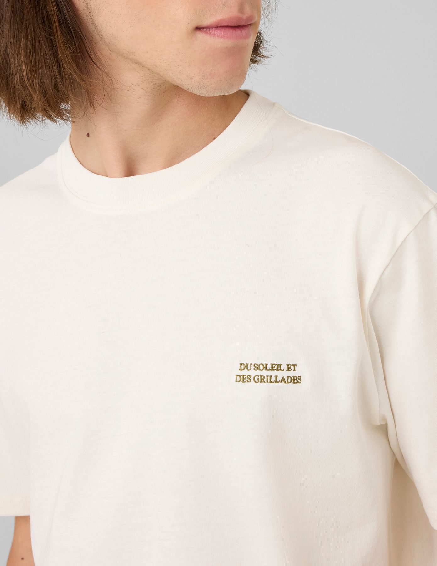 Tshirt brod&eacute; poitrine