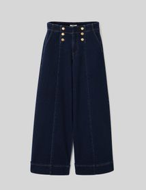 Jean d&eacute;tail boutons dor&eacute;s