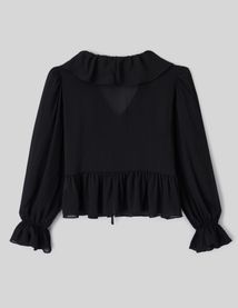 Blouse &agrave; volants