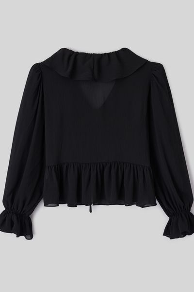Blouse &agrave; volants