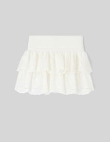 Jupe courte broderie anglaise