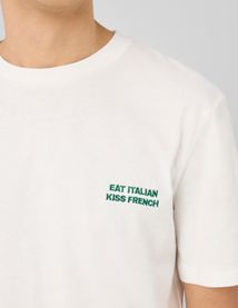 T-shirt message poitrine