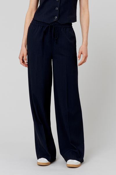 Pantalon rayé polyester recyclé