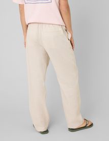 Pantalon de ville fluide viscose lin