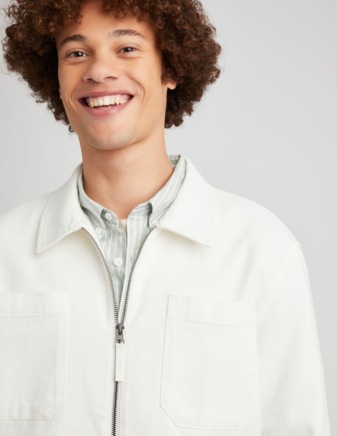 Veste zippée unie