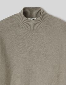 Pull col montant laine