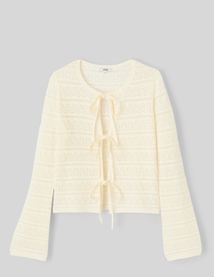 Gilet maille ajour&eacute;e