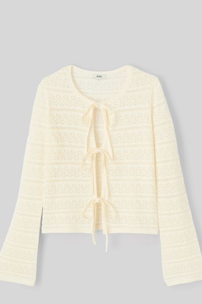 Gilet maille ajour&eacute;e