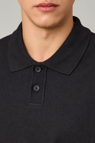 Polo maille gauffrée