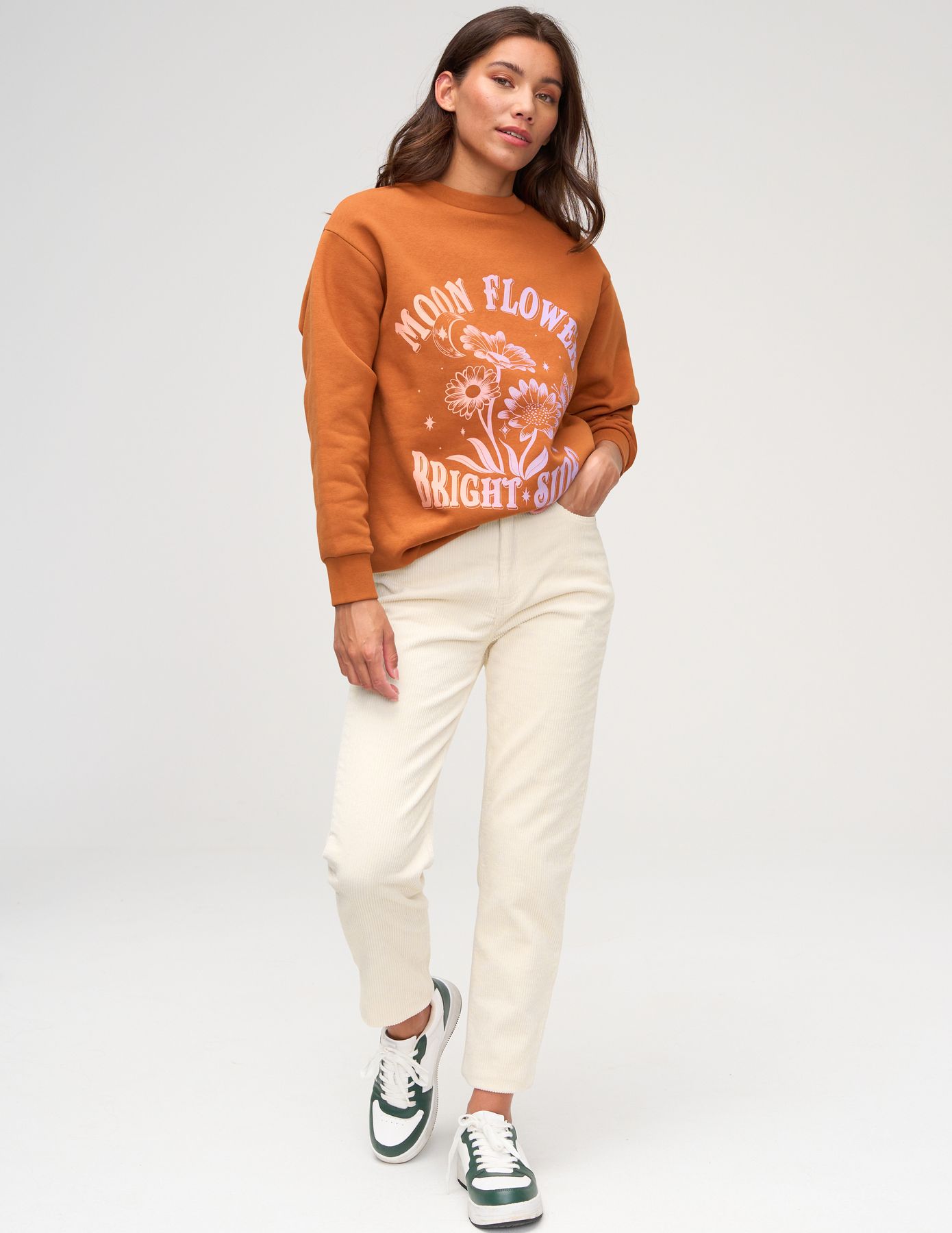 Pantalon velours mom