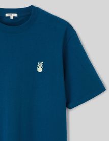 T-shirt broderie poitrine