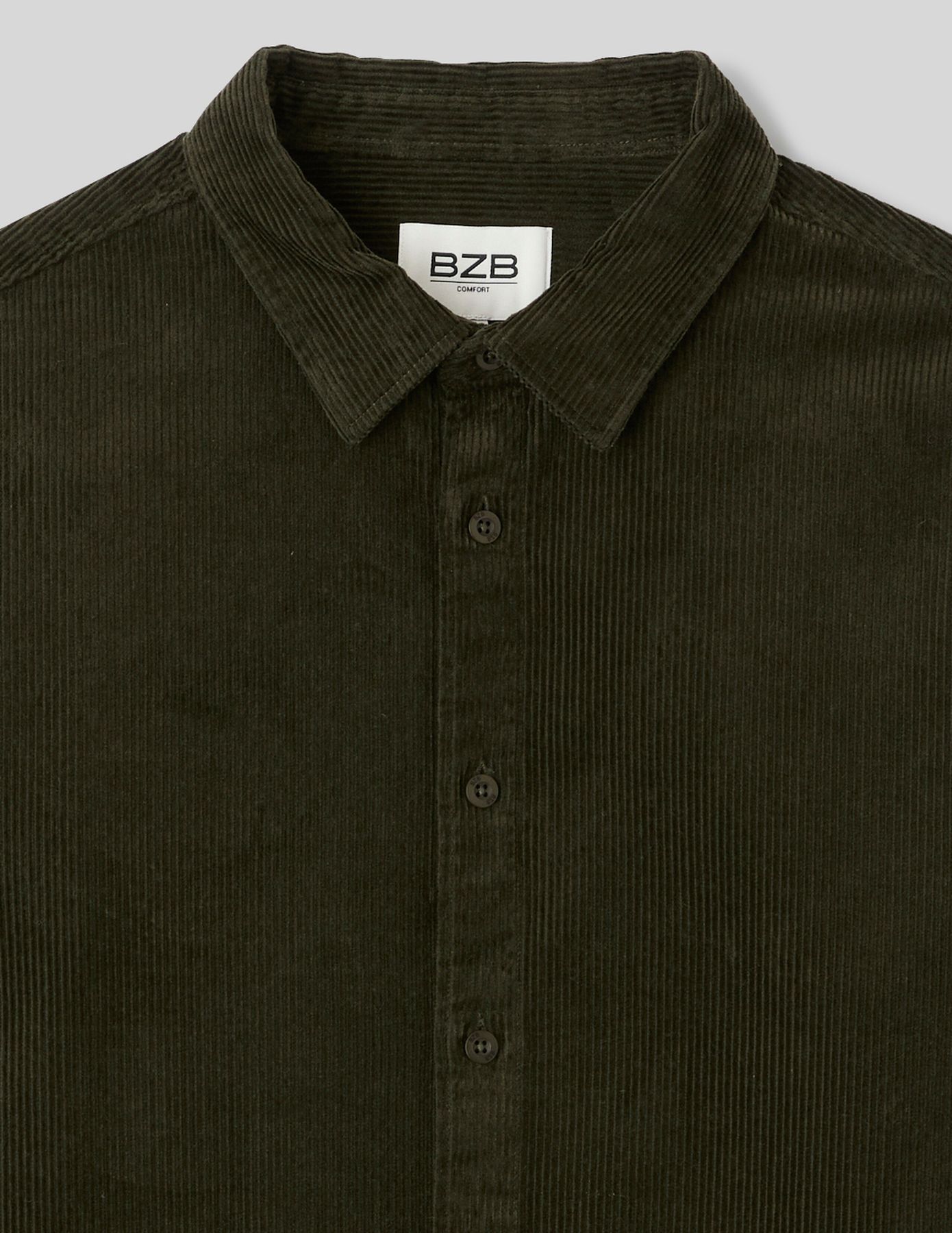 Chemise en velours c&ocirc;tel&eacute;