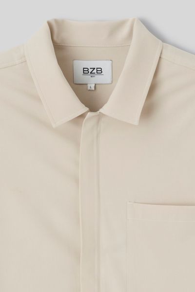 Chemise zipp&eacute;e manches courtes
