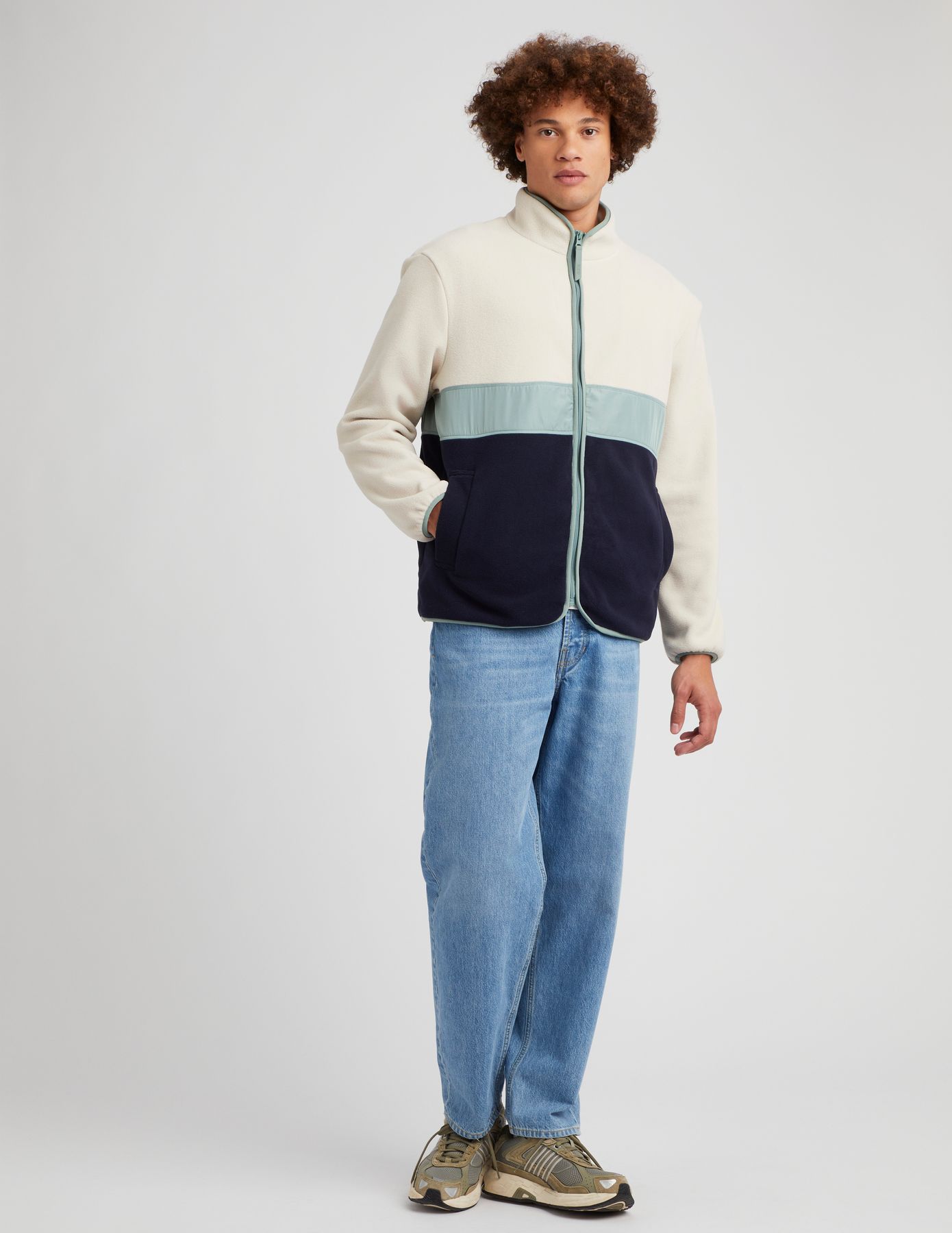 Blouson zippé polaire