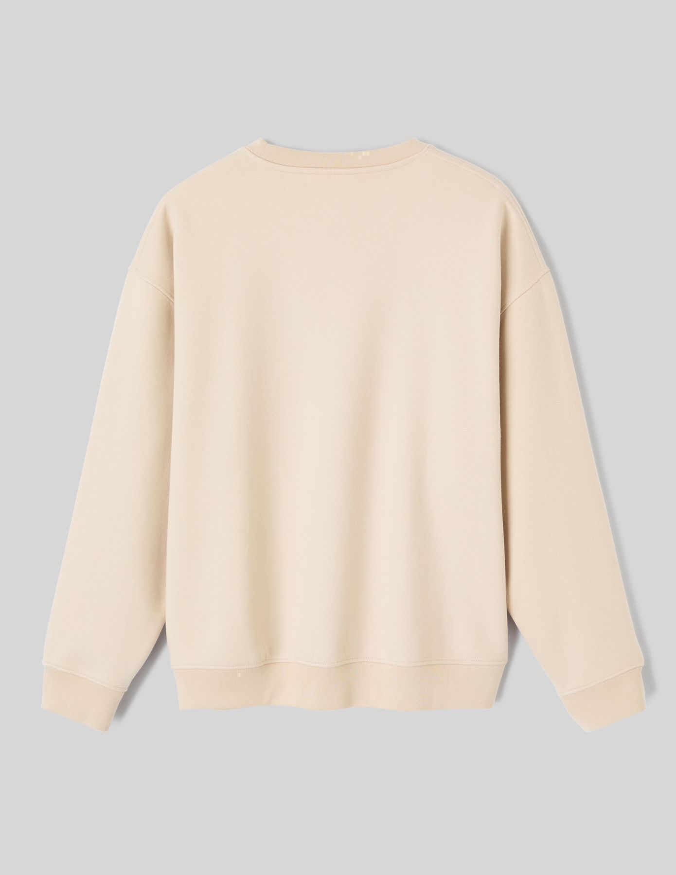 Sweat col rond broderie poitrine