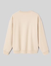 Sweat col rond broderie poitrine