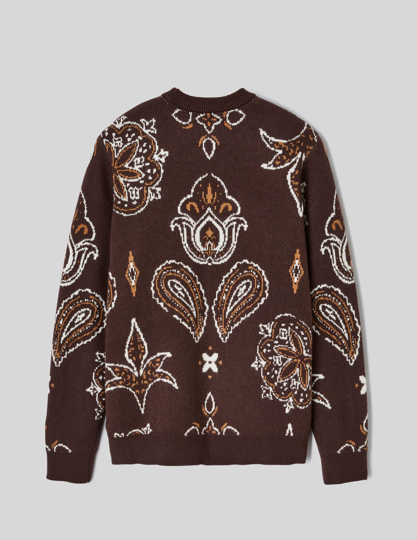Pull jacquard fleurs