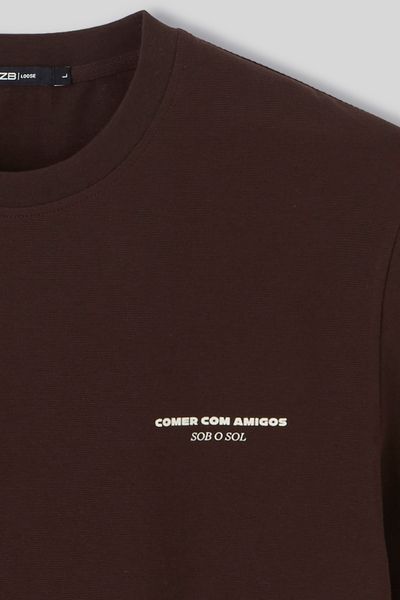 T-shirt gaufré imprimé
